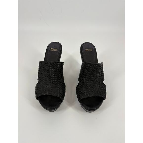 Ugg's Women's Black Wedge Heels (SB11) - Picture 4 of 6